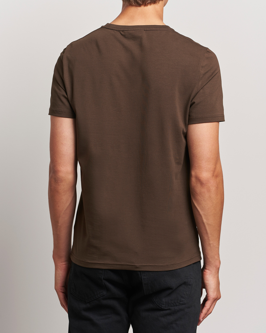 Herr | T-Shirts | Morris | James Crew Neck Tee Brown
