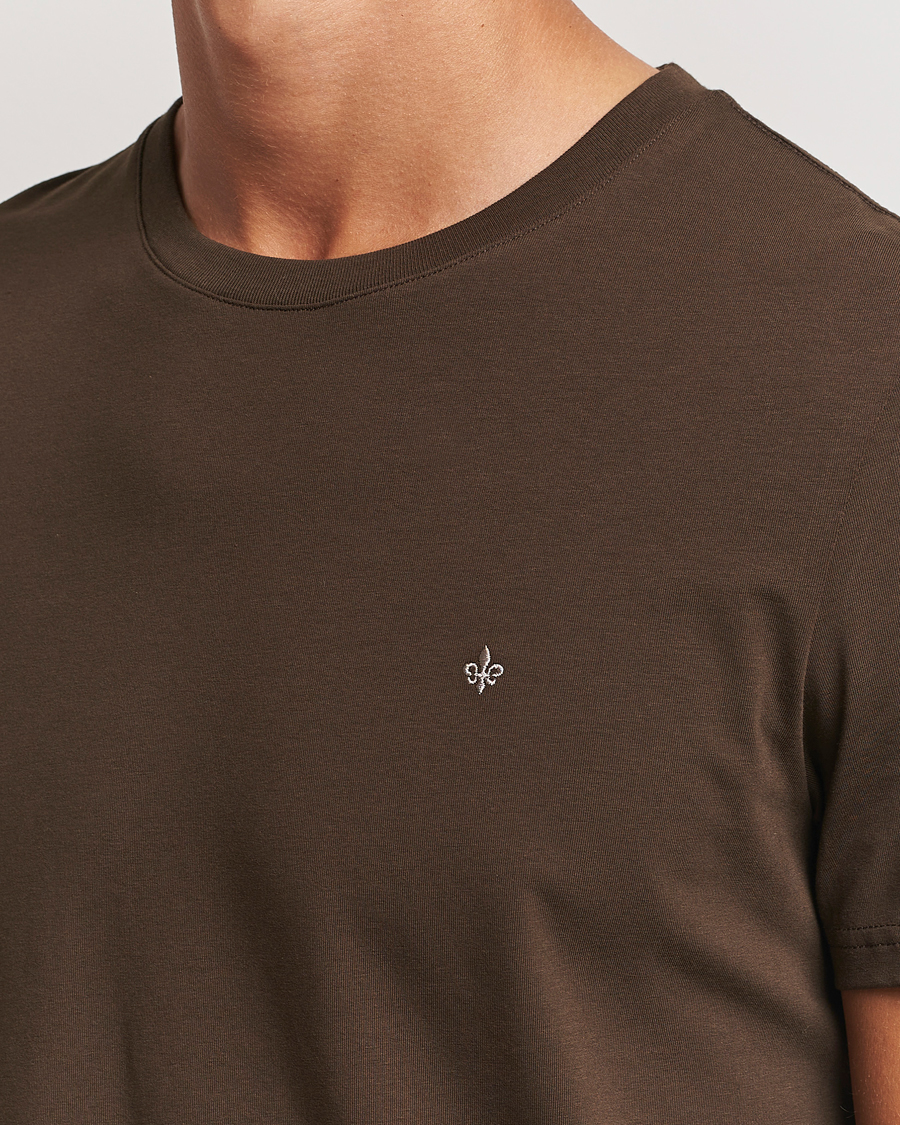 Herr | T-Shirts | Morris | James Crew Neck Tee Brown