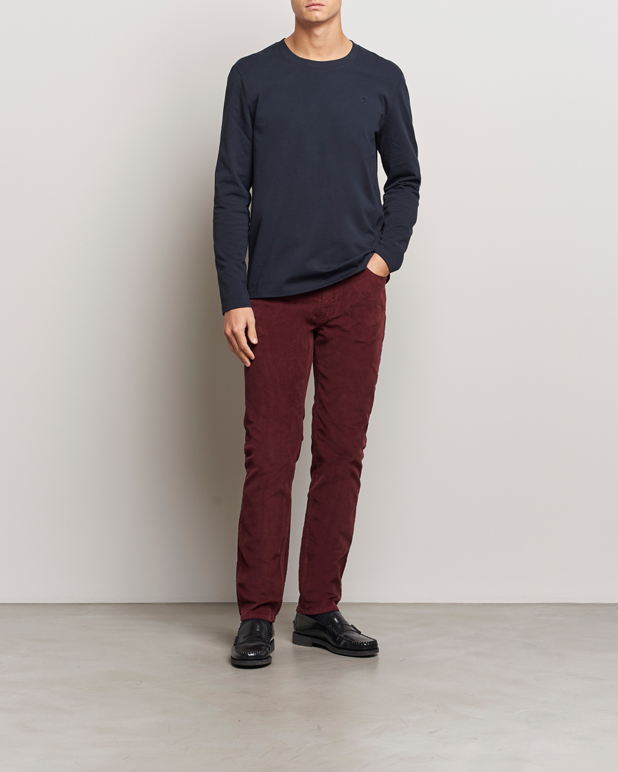 Herr | T-Shirts | Morris | Watson Long Sleeve Tee Old Blue