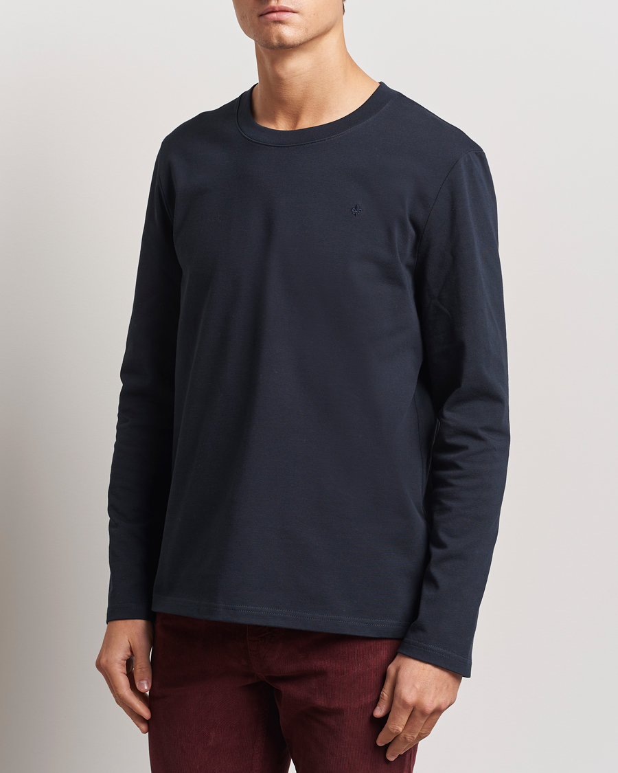Herr | T-Shirts | Morris | Watson Long Sleeve Tee Old Blue