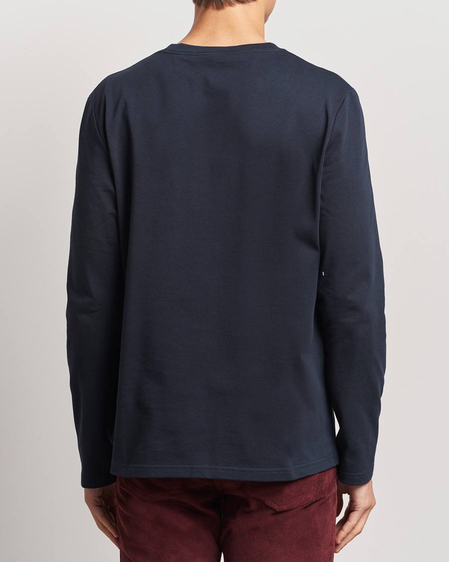 Herr | T-Shirts | Morris | Watson Long Sleeve Tee Old Blue
