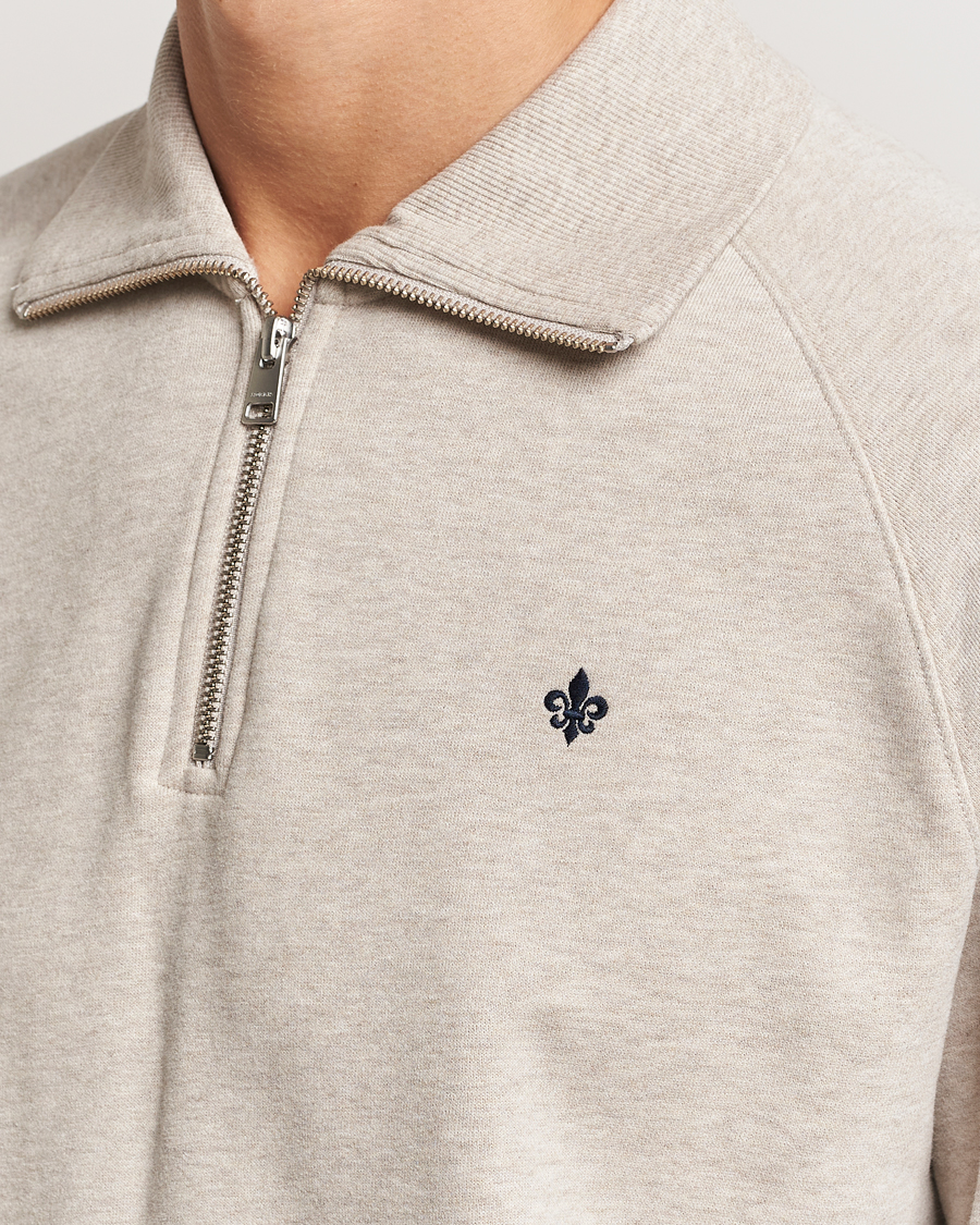 Herr | Tröjor | Morris | Maryon Half Zip Sweatshirt Khaki
