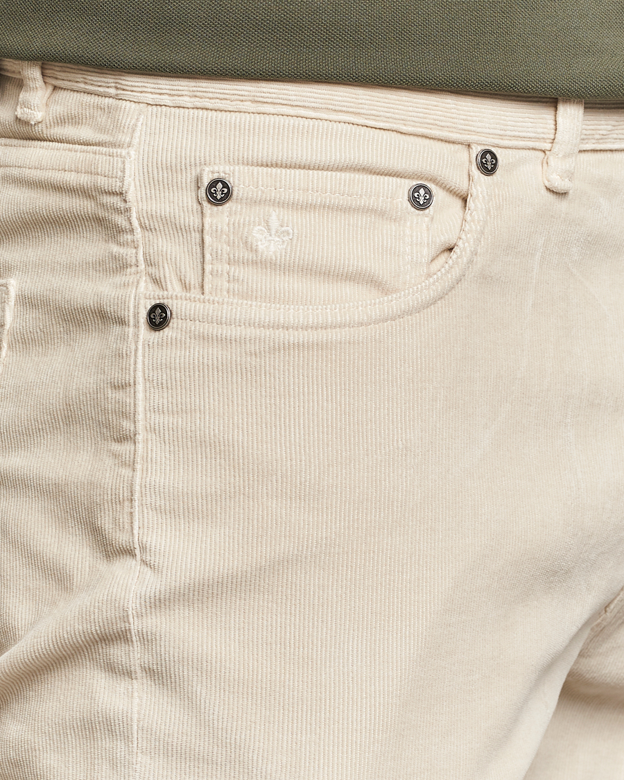 Herr | Byxor | Morris | James Corduroy 5-Pocket Pant Off White