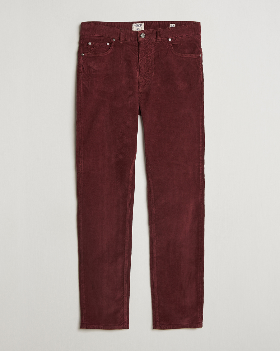 Herr | Byxor | Morris | James Corduroy 5-Pocket Pant Wine Red