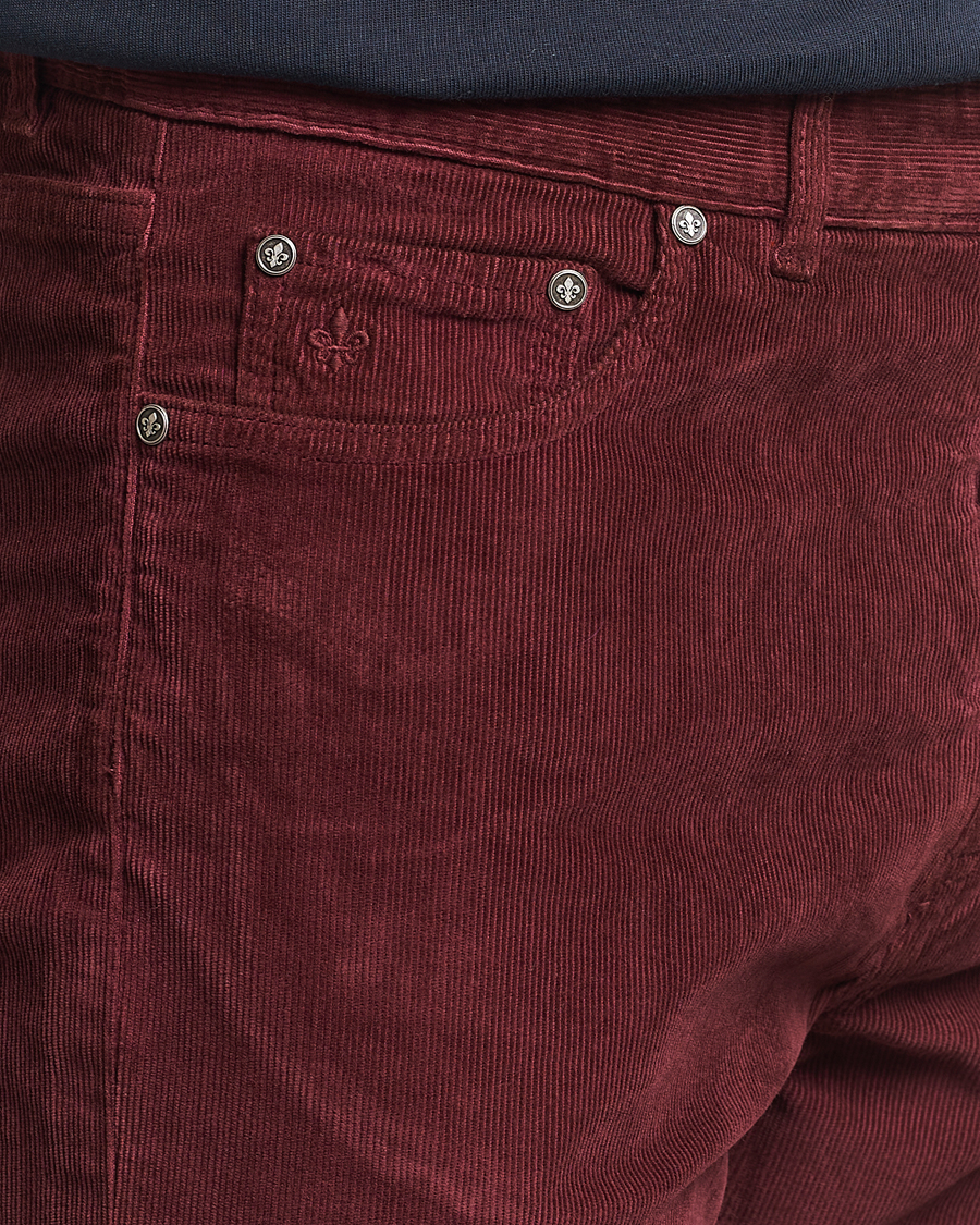 Herr | Byxor | Morris | James Corduroy 5-Pocket Pant Wine Red
