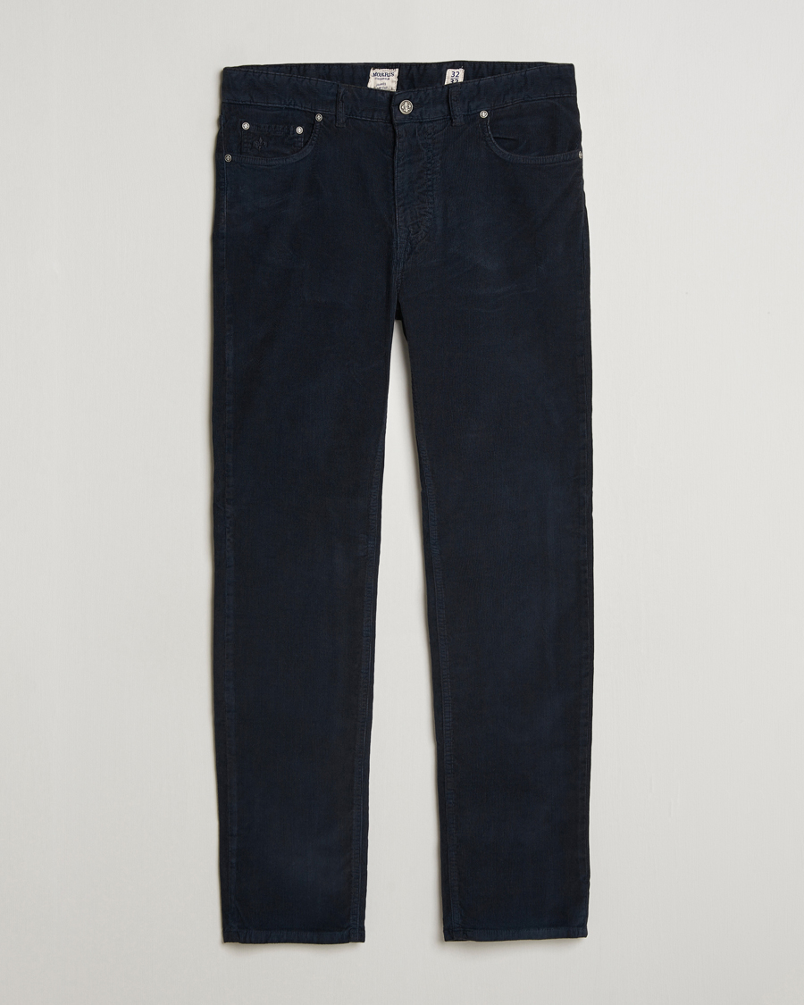 Herr | Byxor | Morris | James Corduroy 5-Pocket Pant Navy