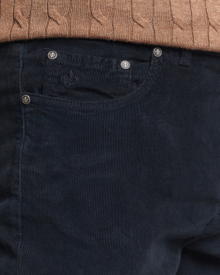 Herr | Byxor | Morris | James Corduroy 5-Pocket Pant Navy