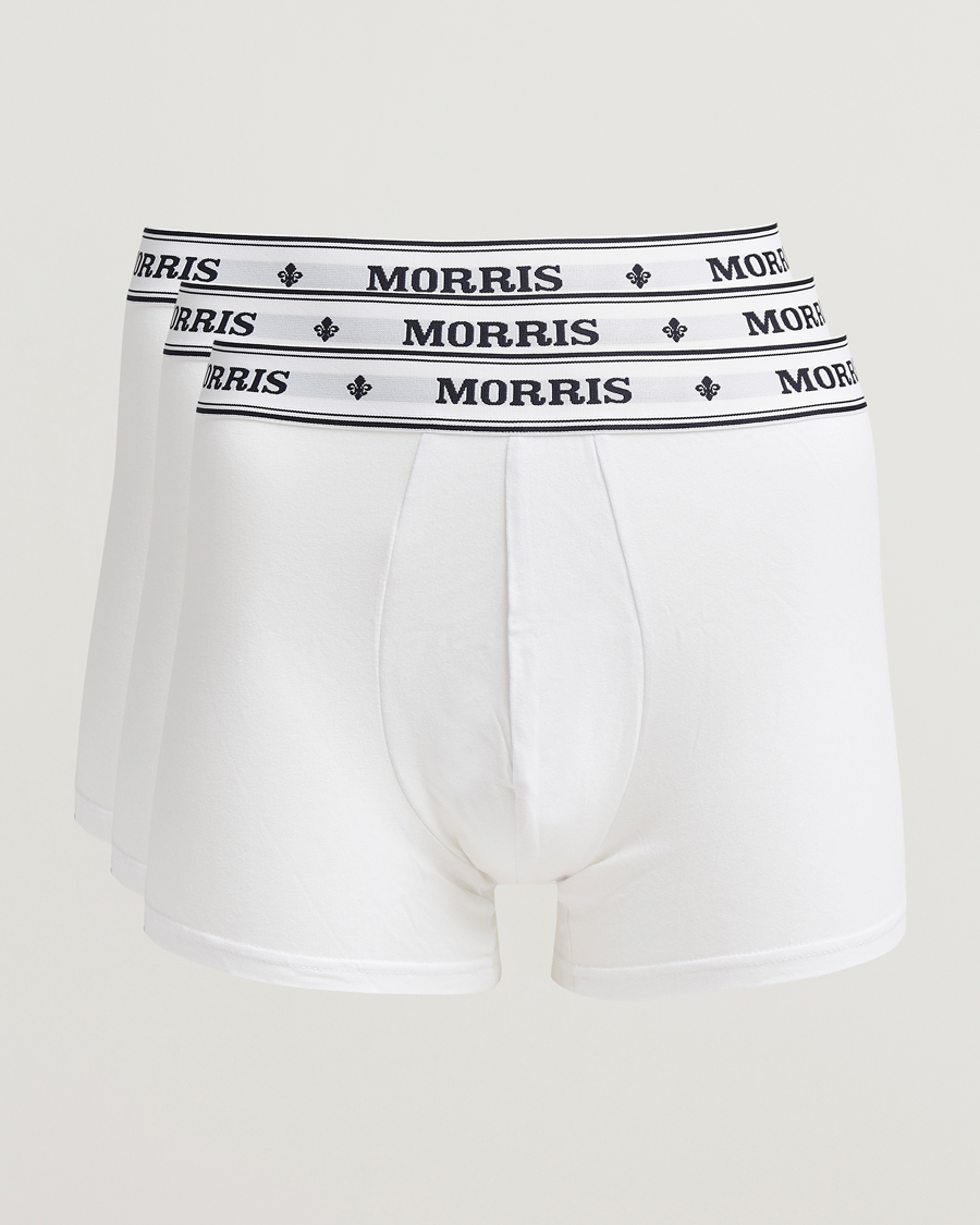 Herr | Underkläder | Morris | 3-Pack Boxer Briefs White