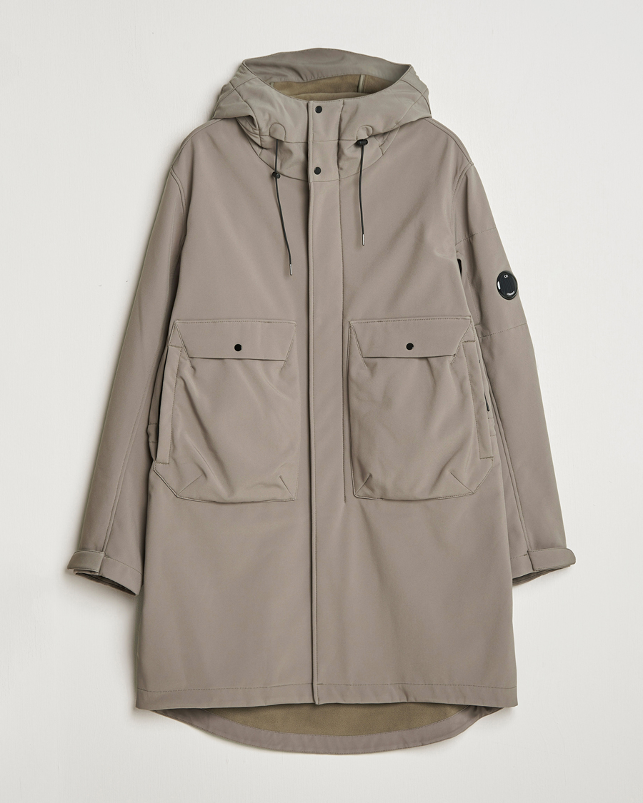 Herr | Jackor | C.P. Company | CP Shell Long Hooded Jacket Mud Green