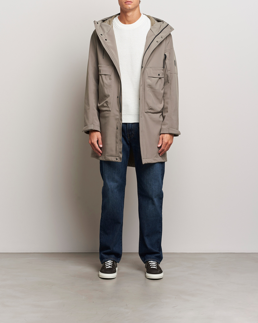 Herr | Jackor | C.P. Company | CP Shell Long Hooded Jacket Mud Green