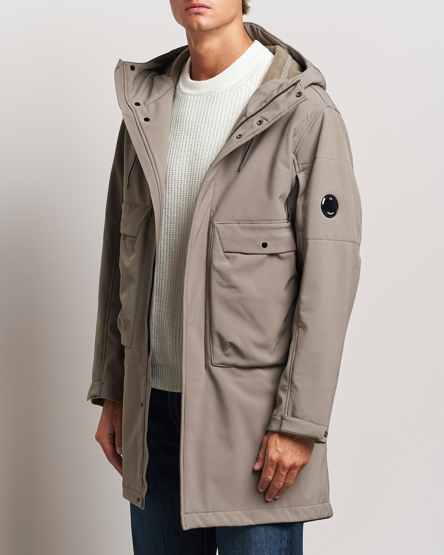 Herr | Jackor | C.P. Company | CP Shell Long Hooded Jacket Mud Green