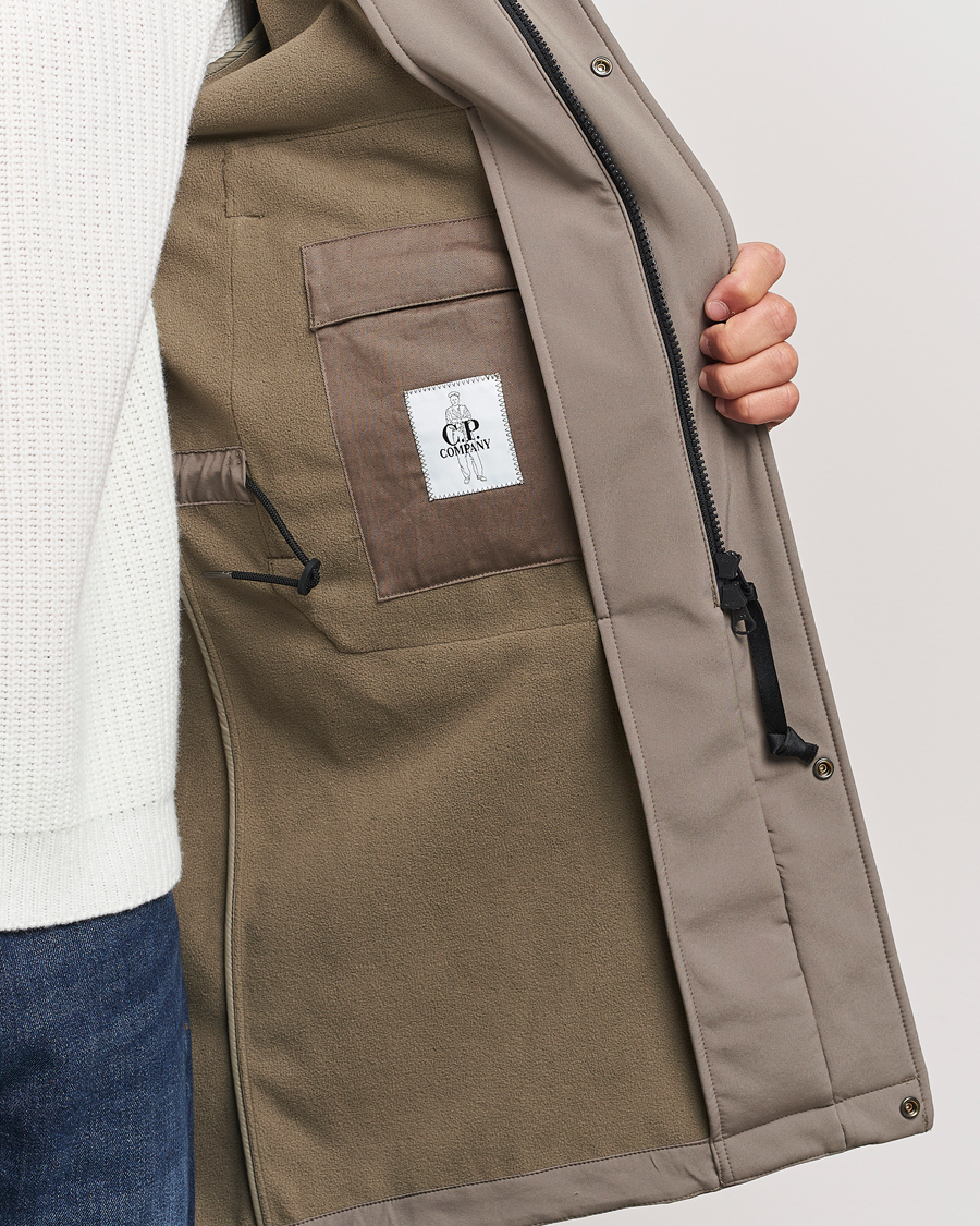 Herr | Jackor | C.P. Company | CP Shell Long Hooded Jacket Mud Green