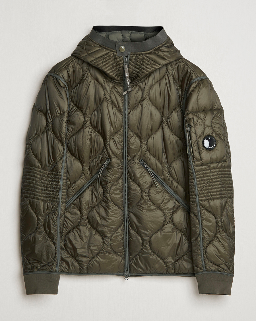 Herr | Jackor | C.P. Company | Primaloft Quilted Hood Jacket Green