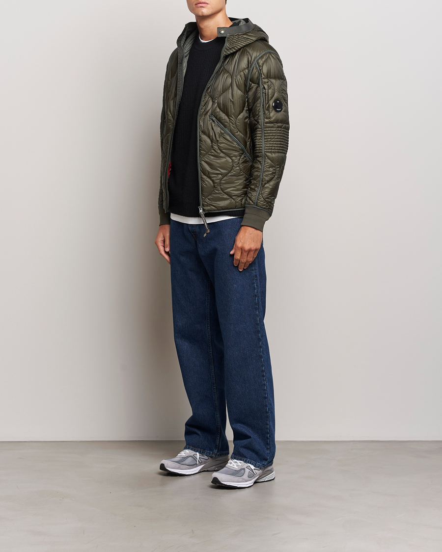 Herr | Jackor | C.P. Company | Primaloft Quilted Hood Jacket Green