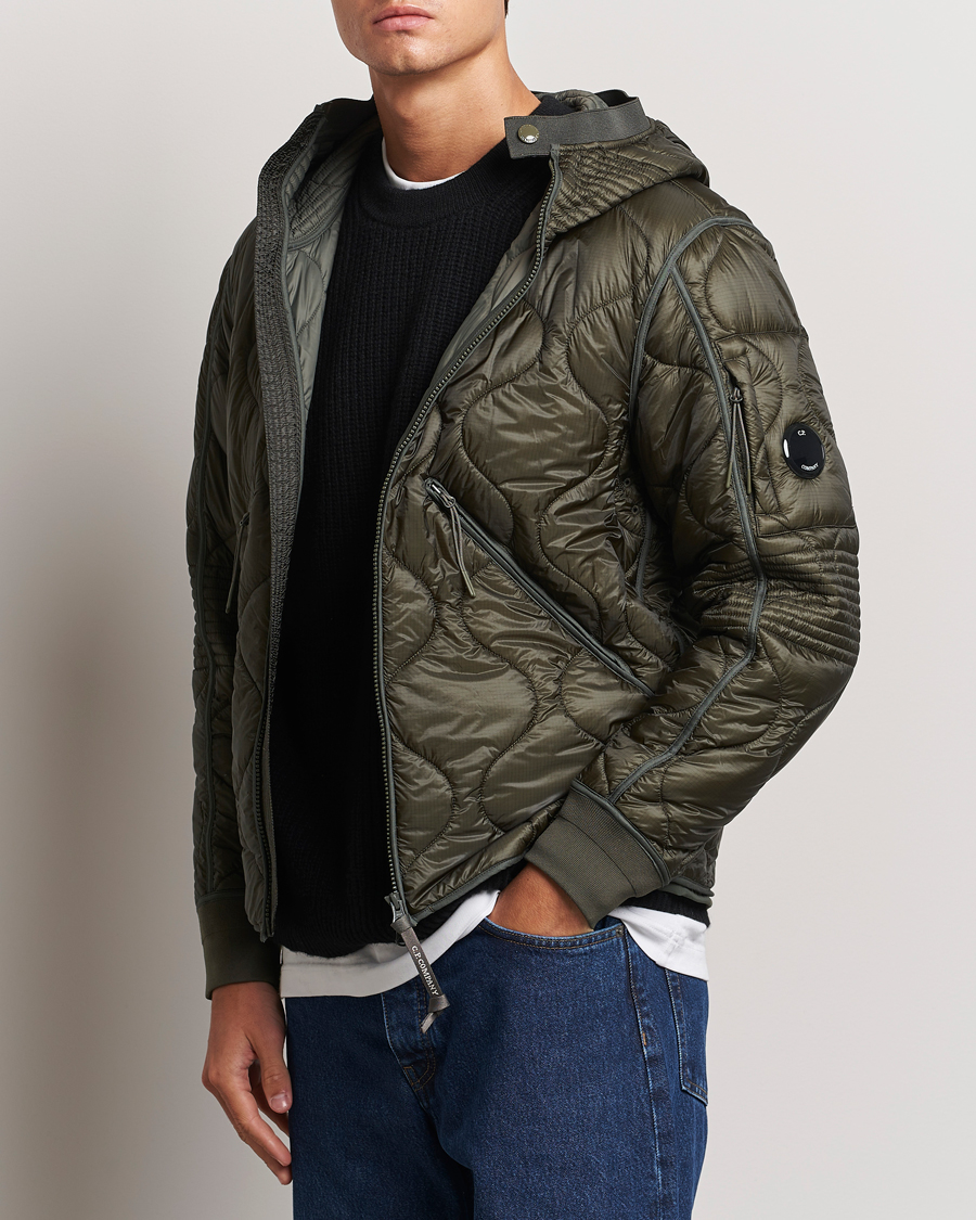 Herr | Jackor | C.P. Company | Primaloft Quilted Hood Jacket Green