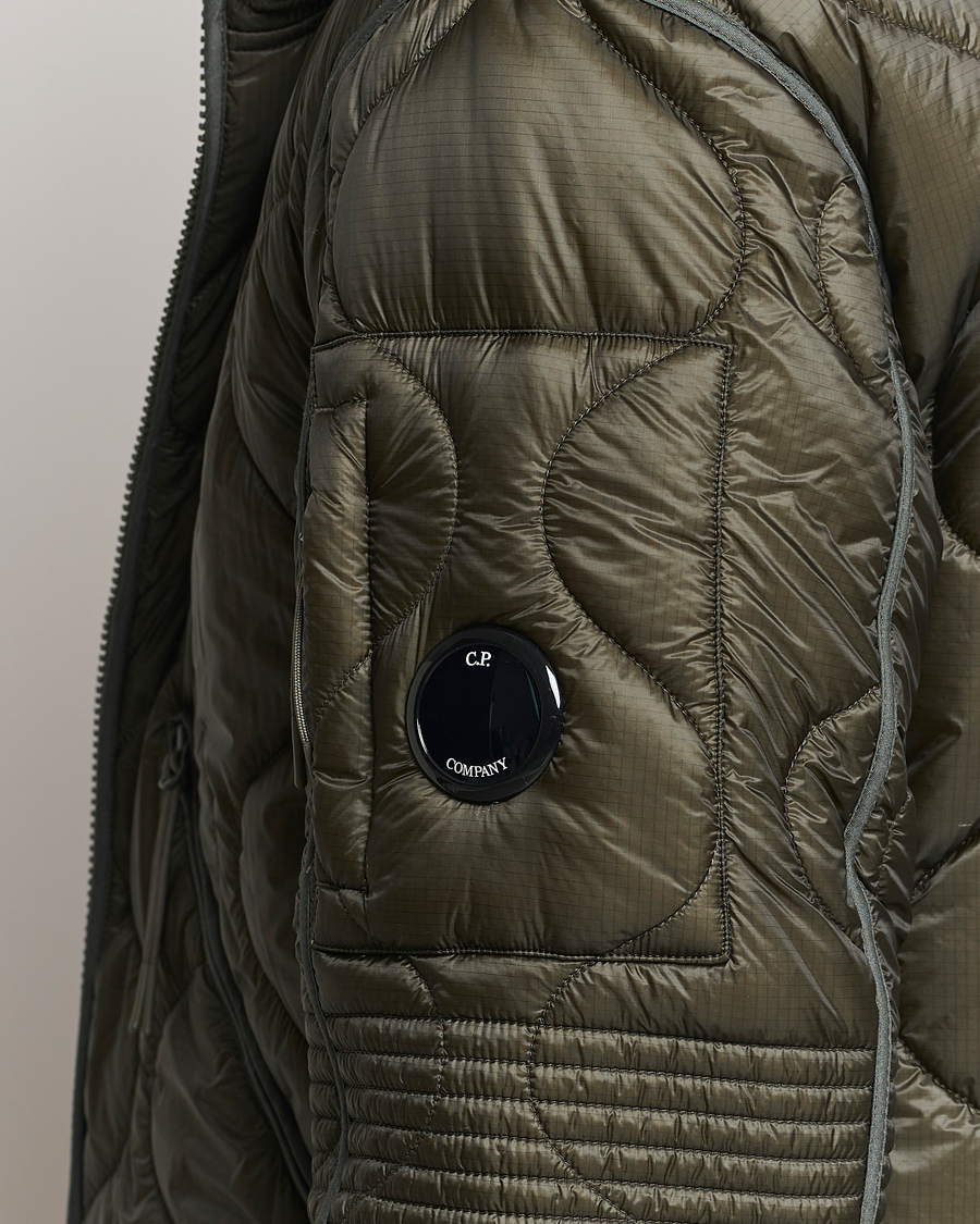 Herr | Jackor | C.P. Company | Primaloft Quilted Hood Jacket Green