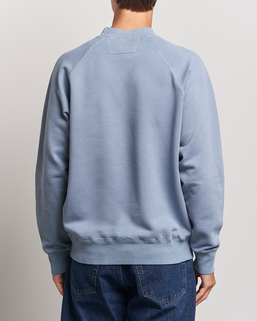 Herr | Tröjor | C.P. Company | Brushed Emerized Fleece Sweatshirt Light Blue