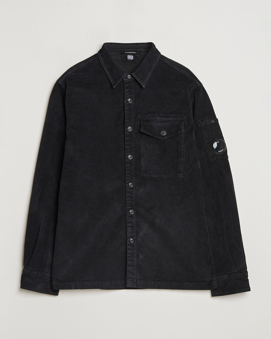 Herr | Skjortor | C.P. Company | Corduroy Lens Overshirt Black
