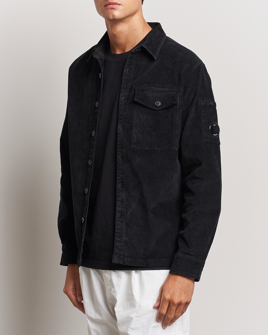 Herr | Skjortor | C.P. Company | Corduroy Lens Overshirt Black