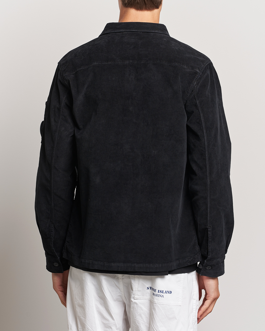Herr | Skjortor | C.P. Company | Corduroy Lens Overshirt Black