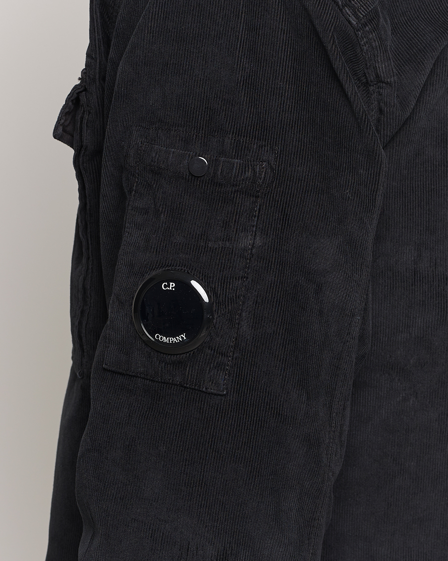 Herr | Skjortor | C.P. Company | Corduroy Lens Overshirt Black