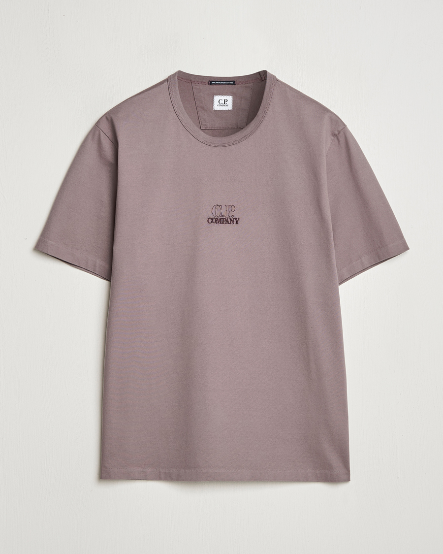 Herr | T-Shirts | C.P. Company | Mercerized Jersey Twisted T-Shirt Washed Purple