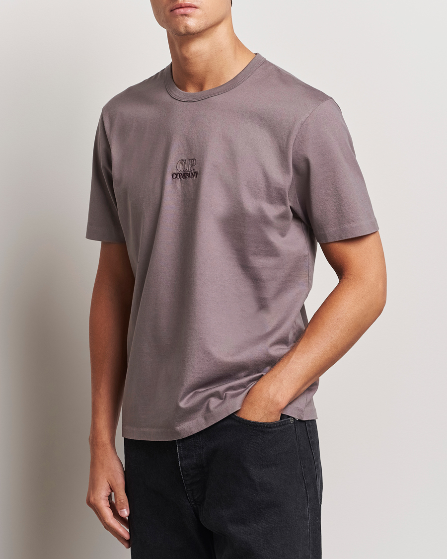 Herr | T-Shirts | C.P. Company | Mercerized Jersey Twisted T-Shirt Washed Purple