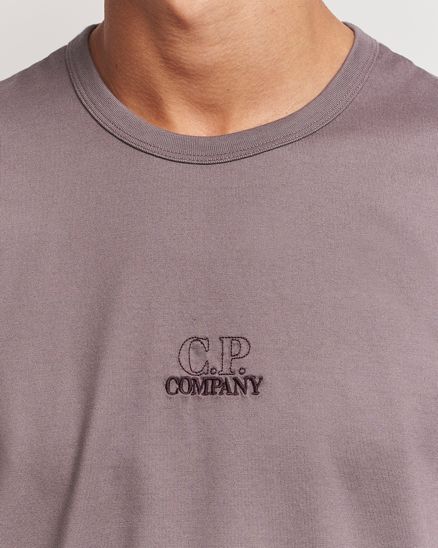 Herr | T-Shirts | C.P. Company | Mercerized Jersey Twisted T-Shirt Washed Purple