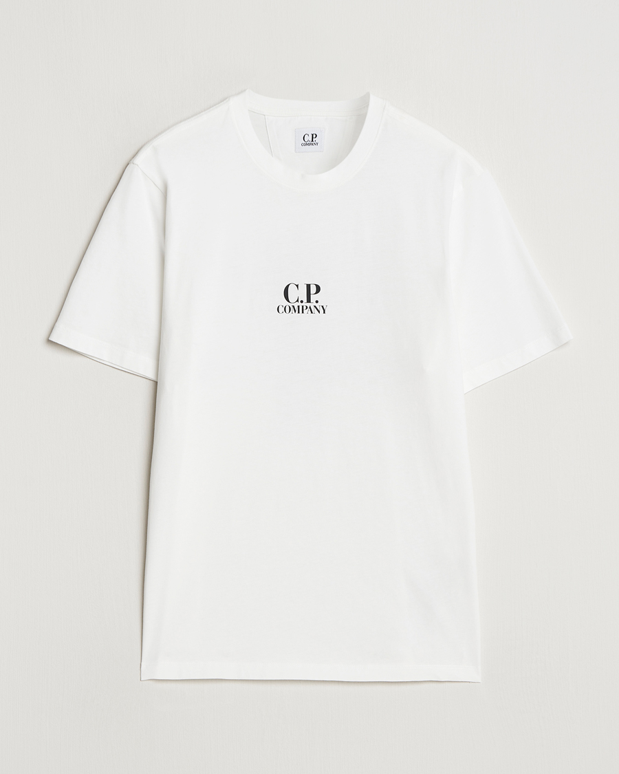 Herr | T-Shirts | C.P. Company | Jersey Back Logo T-Shirt White