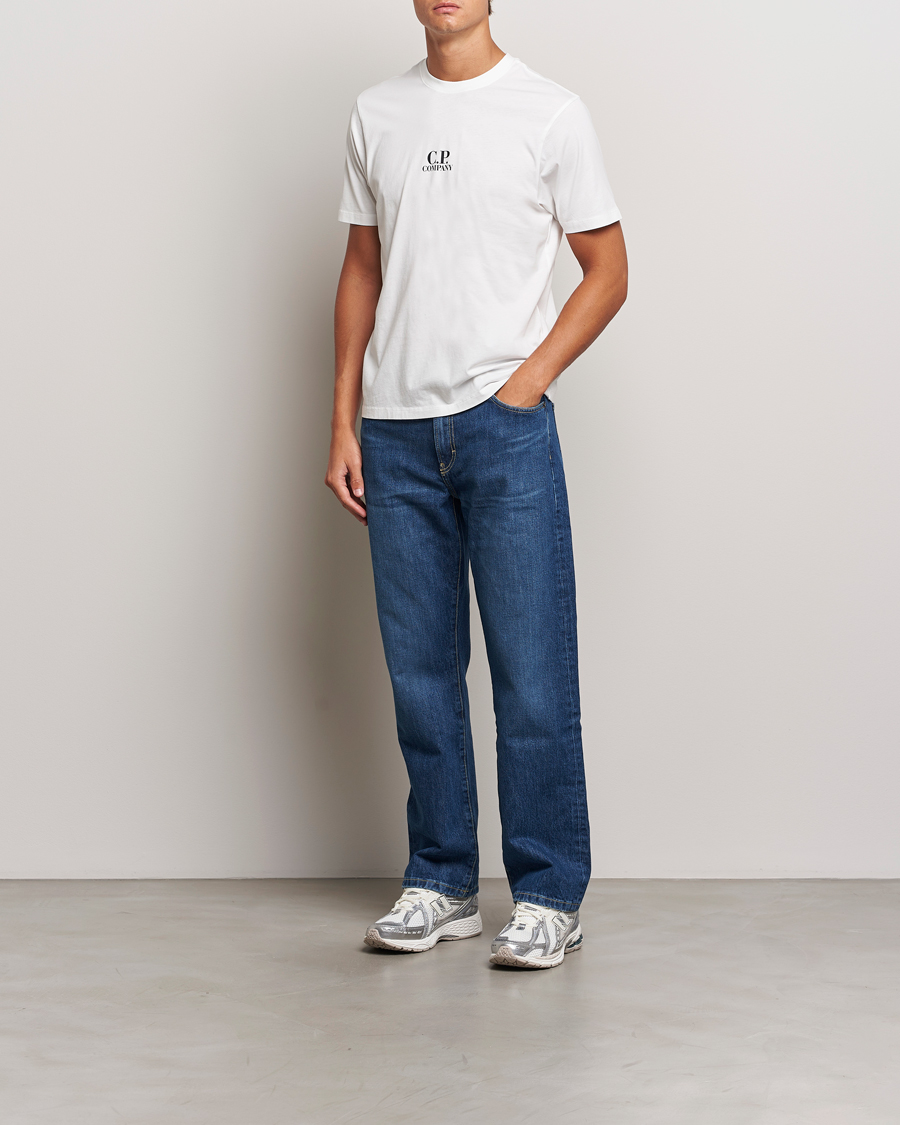 Herr | T-Shirts | C.P. Company | Jersey Back Logo T-Shirt White