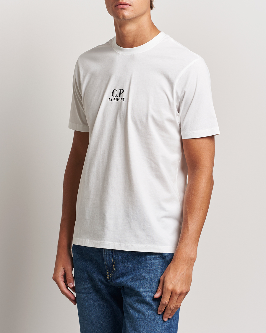 Herr | T-Shirts | C.P. Company | Jersey Back Logo T-Shirt White