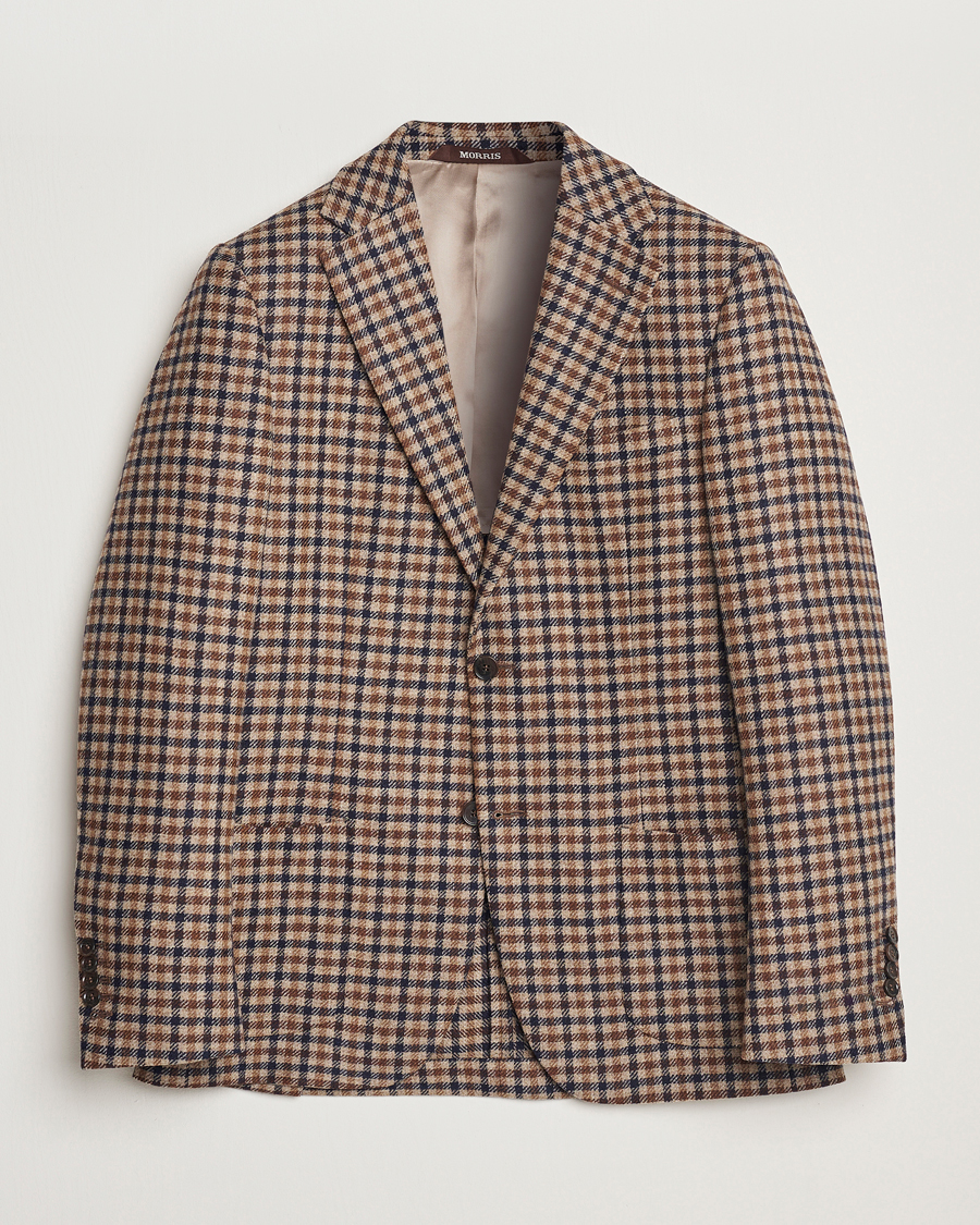 Herr | Kavajer | Morris Heritage | Wool Tweed Blazer Navy