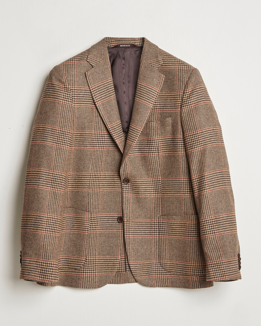 Herr | Kavajer | Morris Heritage | Prince of Wales Tweed Blazer Brown