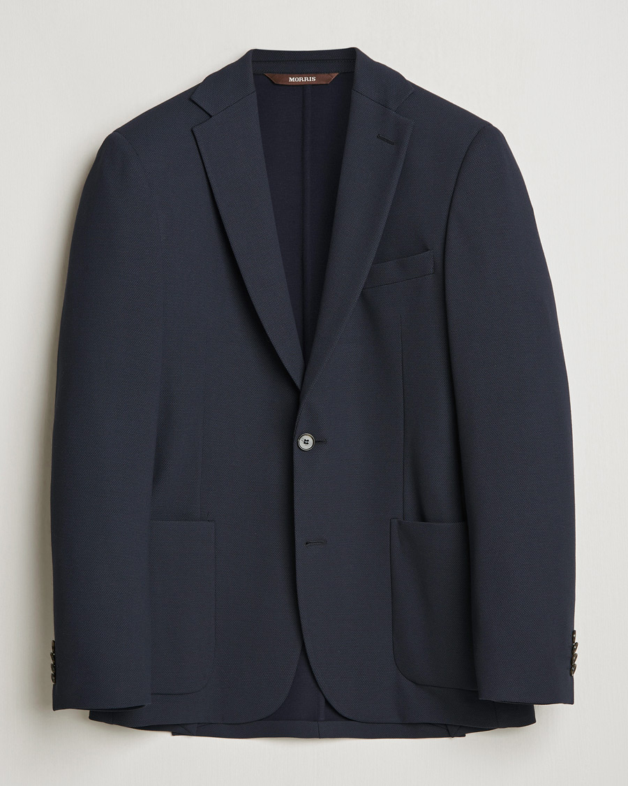 Herr | Kavajer | Morris Heritage | Soft Jersey Blazer Navy
