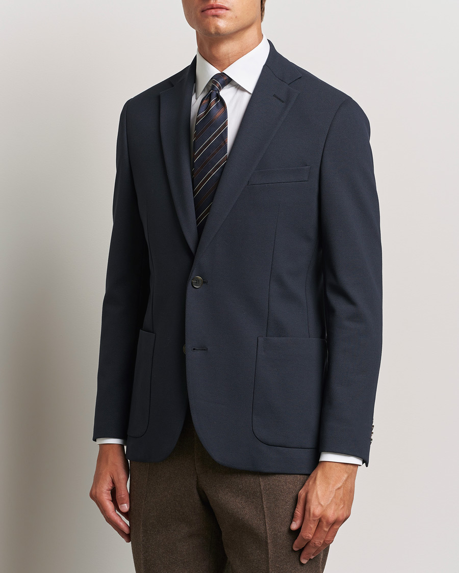 Herr | Kavajer | Morris Heritage | Soft Jersey Blazer Navy