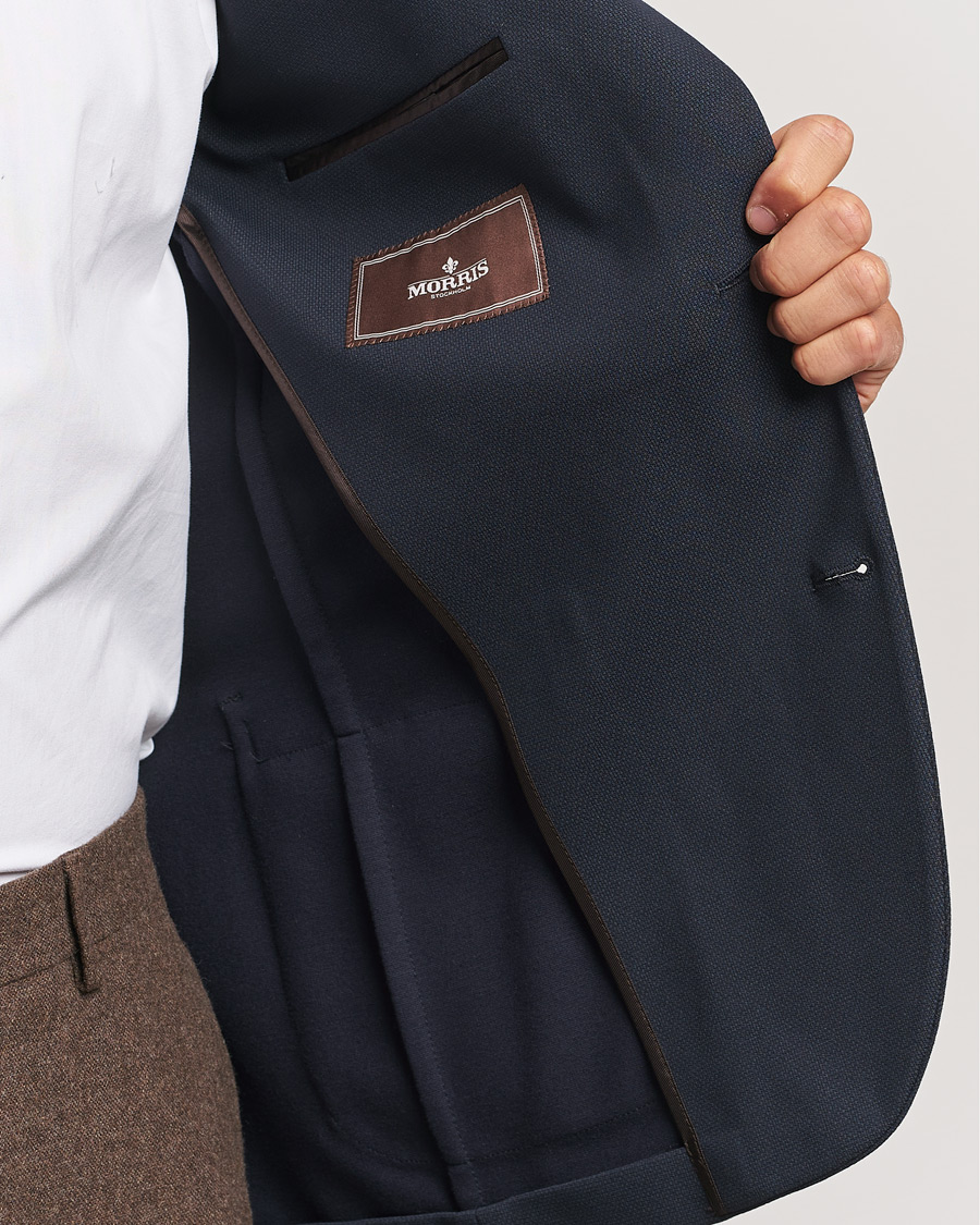 Herr | Kavajer | Morris Heritage | Soft Jersey Blazer Navy
