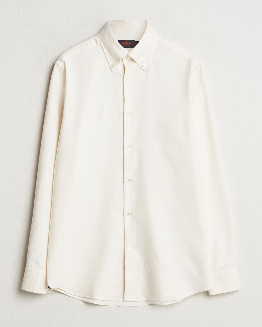 Herr | Skjortor | Morris Heritage | Soft Lama Slim Fit Shirt Off White