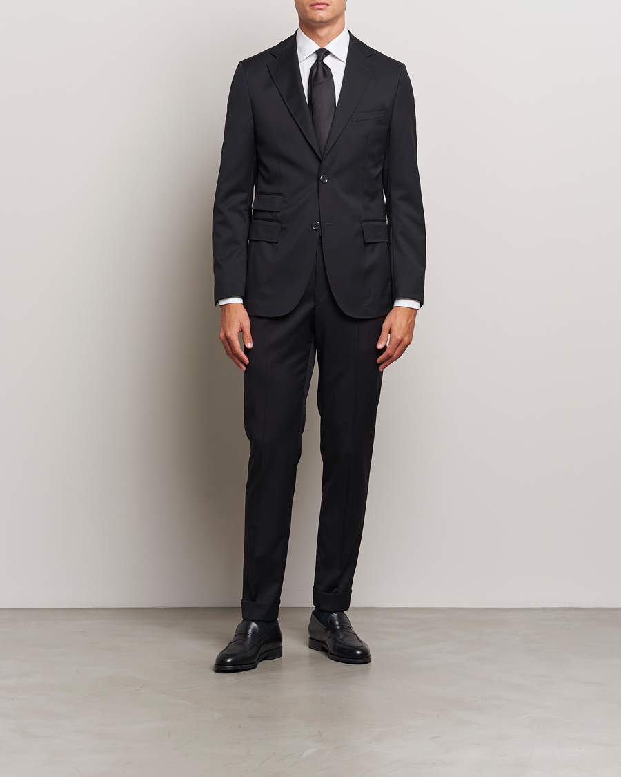 Herr | Byxor | Morris Heritage | Morris Jack Prestige Trousers Black