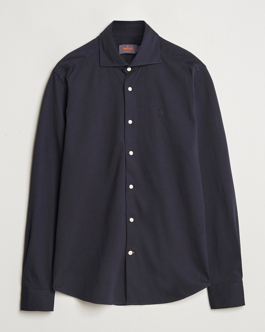 Herr | Skjortor | Morris | Dressed Jersey Shirt Old Blue