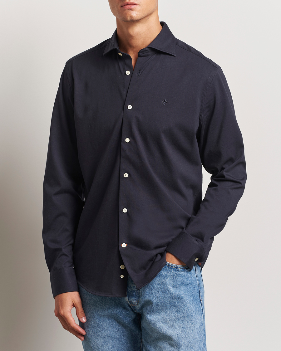 Herr | Skjortor | Morris | Dressed Jersey Shirt Old Blue