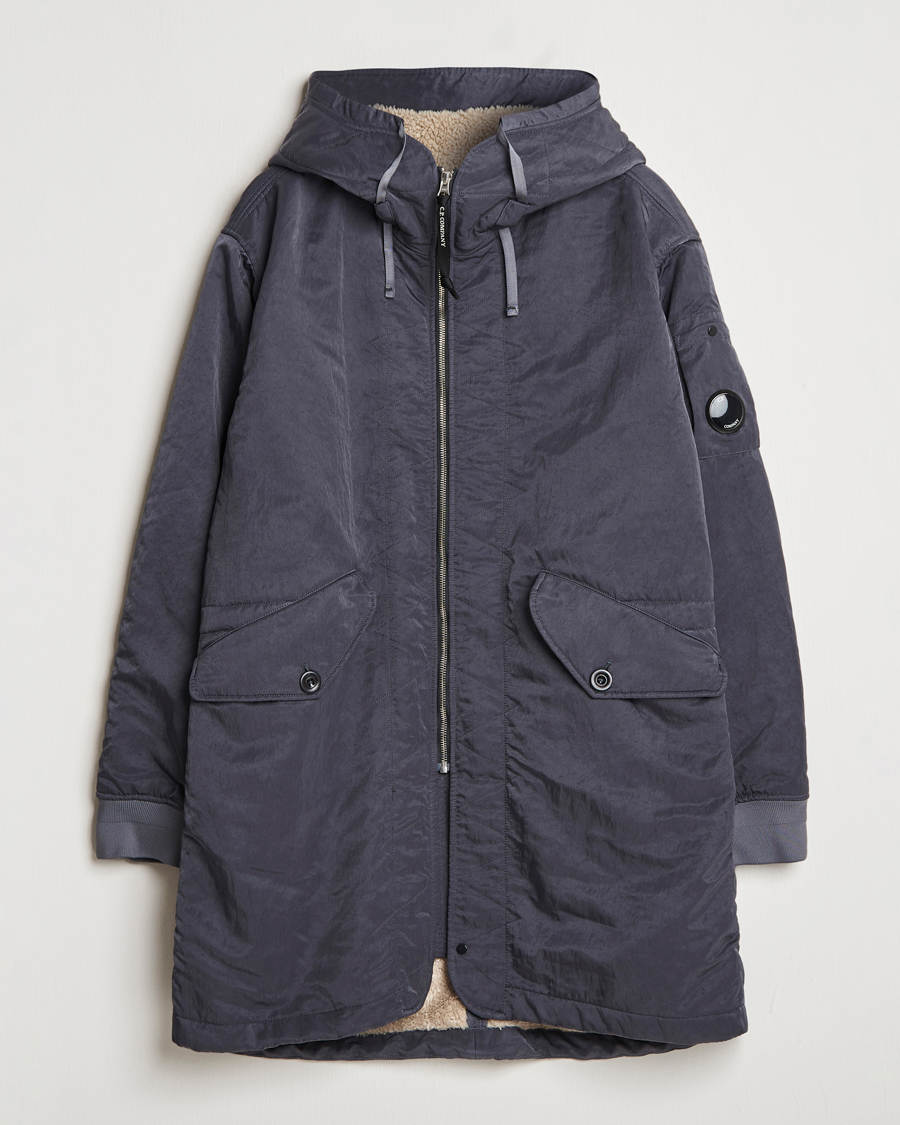 Herr | Jackor | C.P. Company | Nylon B Sherpa Lined Parka Grey