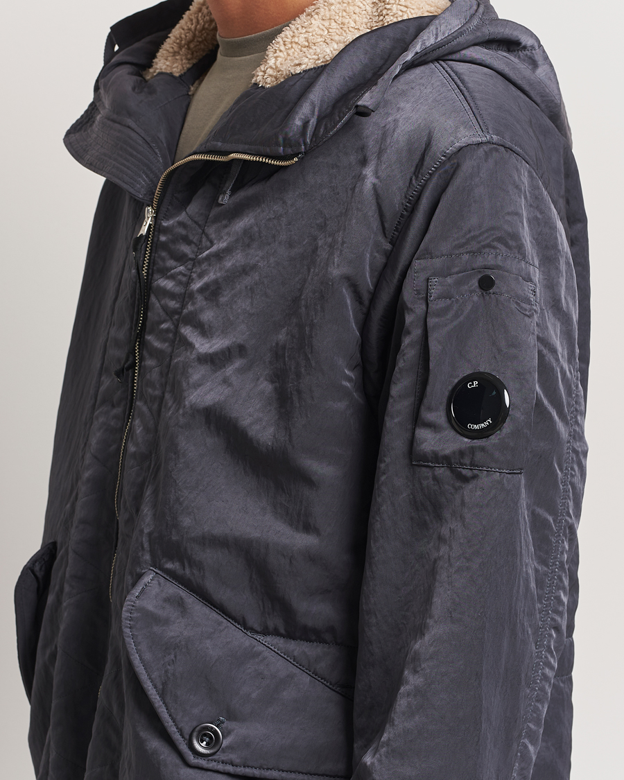 Herr | Jackor | C.P. Company | Nylon B Sherpa Lined Parka Grey