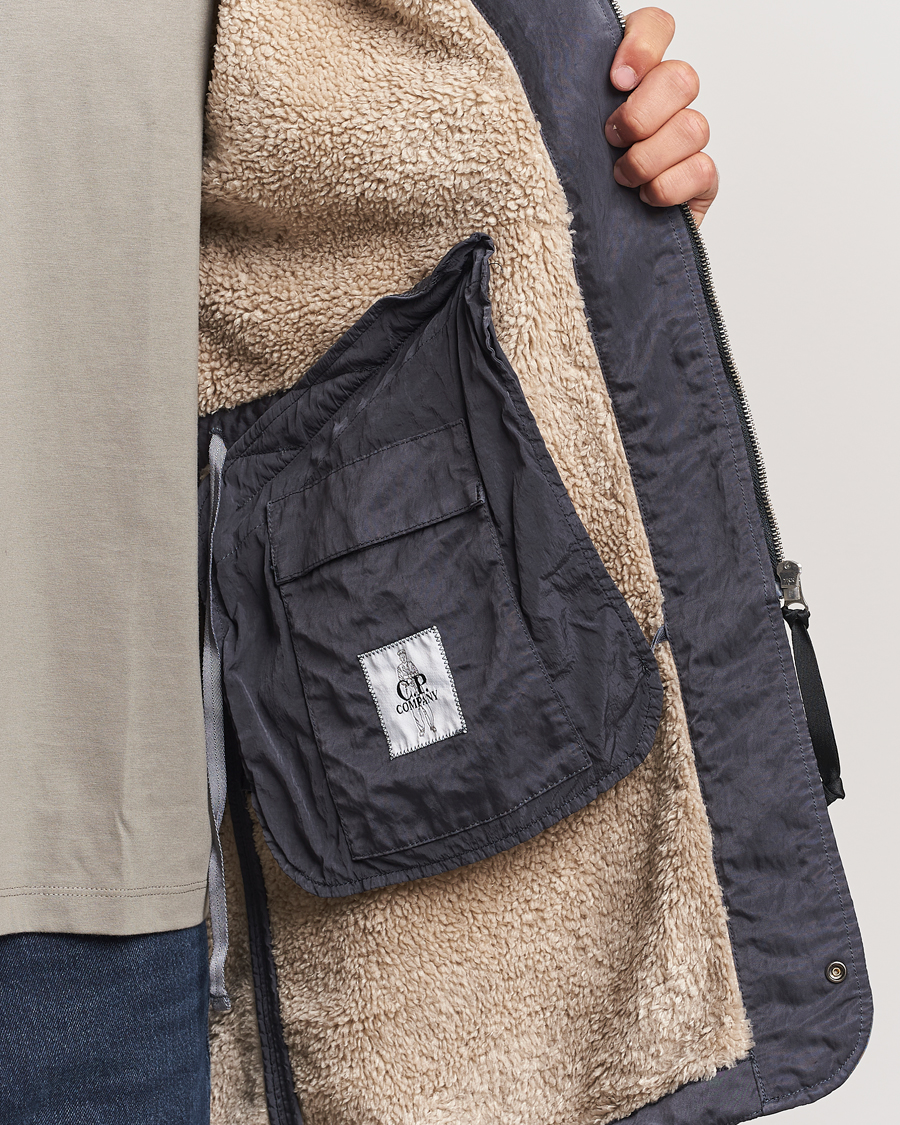 Herr | Jackor | C.P. Company | Nylon B Sherpa Lined Parka Grey