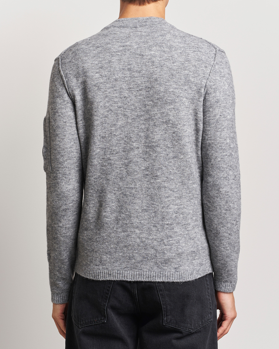 Herr | Tröjor | C.P. Company | Alpaca/Wool Cardigan Grey Melange