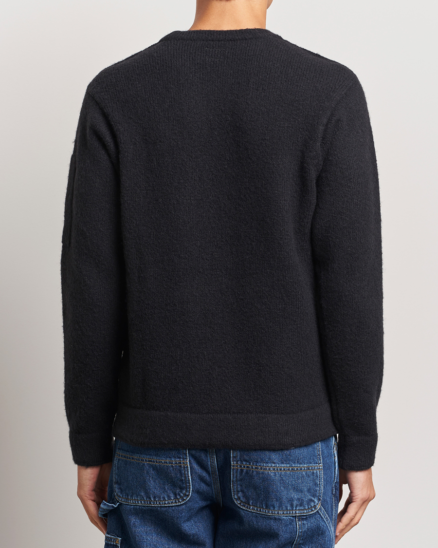 Herr | Tröjor | C.P. Company | Alpaca Soft Knitted Crewneck Black