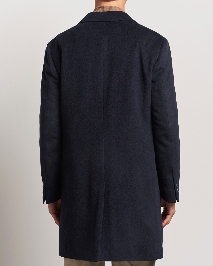 Herr | Jackor | Oscar Jacobson | Sylar Wool/Cashmere Coat Navy