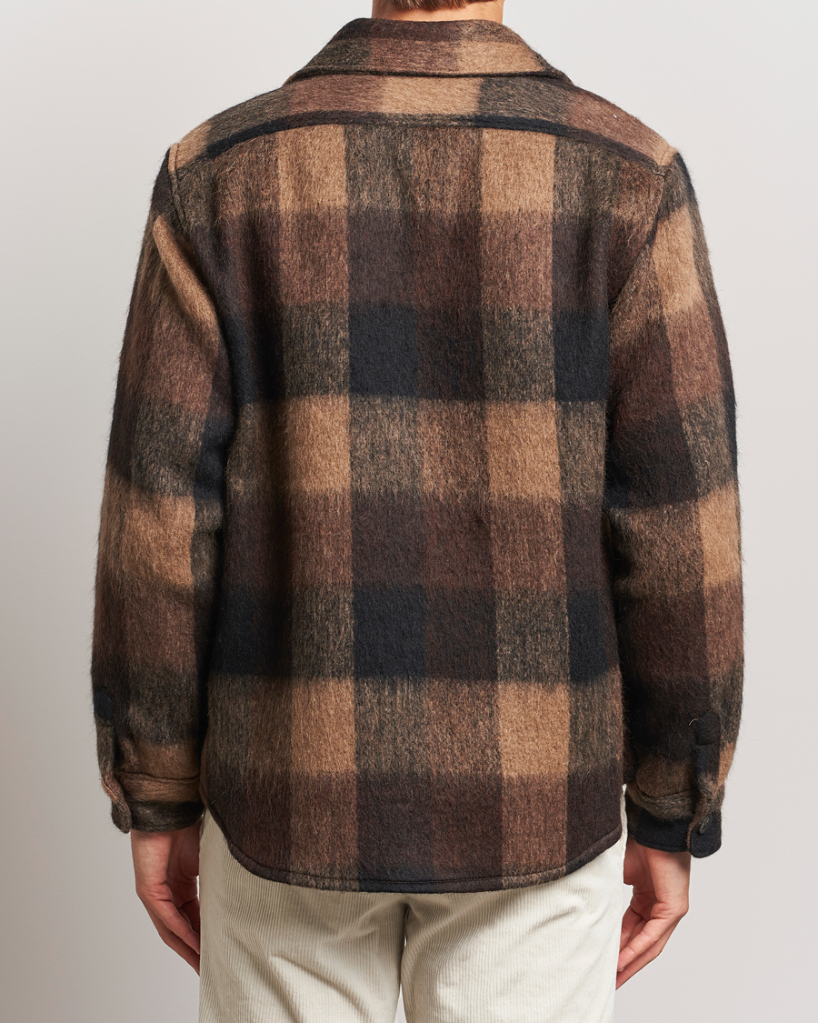 Herr | Jackor | Oscar Jacobson | Maverick Checked Shirt Jacket Brown