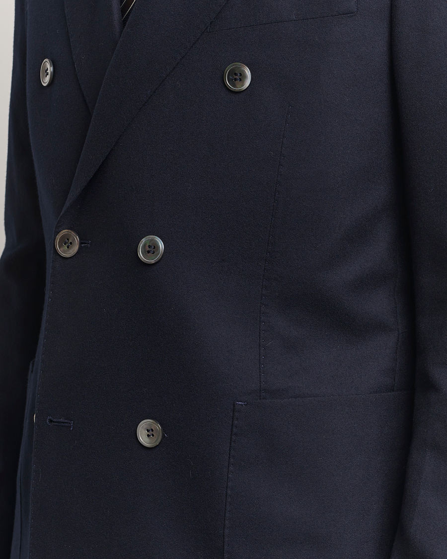 Herr | Kavajer | Oscar Jacobson | Farris DB Super 150's Loro Piana Wool Blazer Navy