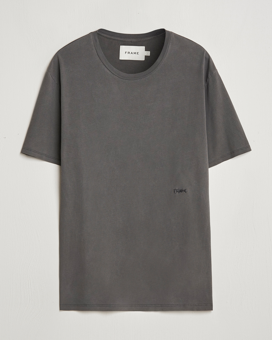 Herr | T-Shirts | FRAME | Short Sleeve Relaxed T-Shirt Washed Anthracite