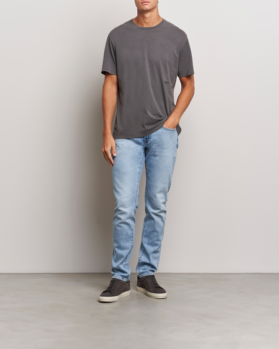 Herr | T-Shirts | FRAME | Short Sleeve Relaxed T-Shirt Washed Anthracite